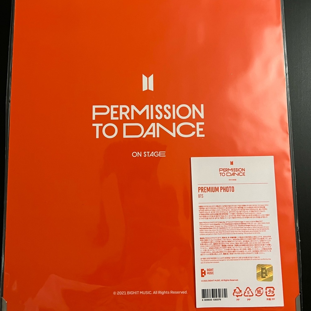 BTS OT7 permission to dance premium photo